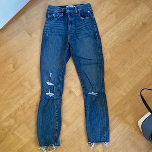 Abercrombie super skinny ankle high rise